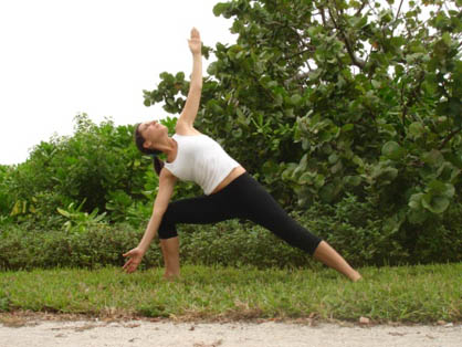 triangle pose or trikanasana